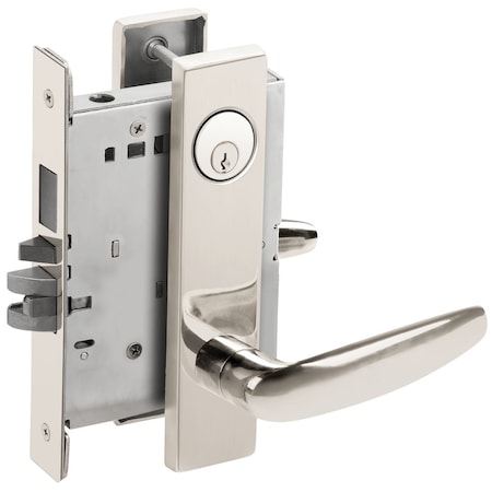 Schlage Entrance Mortise Lock with Deadbolt, 07L Design, Bright Chrome L9453P 07L 625